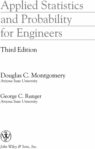 Product picture Applied Statistics and Probability for Engineers